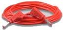 Câble de liaison avec fiche de 4 mm rouge