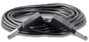 Câble de liaison avec fiche de 4 mm noir